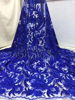Blue African Lace Fabrics with Sequins Velvet Lace Fabric for Party Wedding Dress French Tulle Mesh Lace Sequins Lace Fabric
Blue African Lace Fabrics with Sequins Velvet Lace Fabric for Party Wedding Dress French Tulle Mesh Lace Sequins Lace Fabric