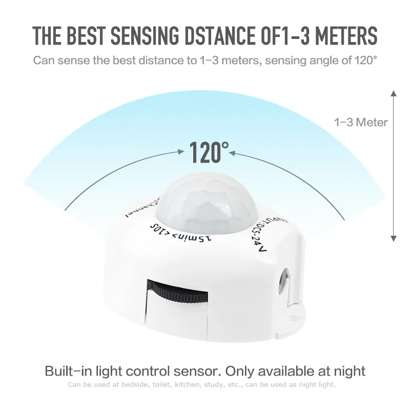 LED Motion Sensor Light 5V-24V DC,Human Body Motion Controller Indoor Home Auto Switch for Light Strip,Cabinet Night Light
LED Motion Sensor Light 5V-24V DC,Human Body Motion Controller Indoor Home Auto Switch for Light Strip,Cabinet Night Light