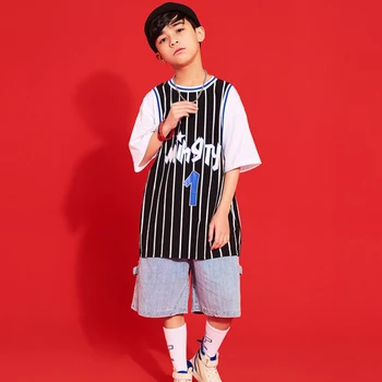 Boys Street/Modern Dance Performance/Practice Outfit Kids Hip Hop Short Sleeve Clothing Children Cheerleading Costume DQL1988 
Boys Street/Modern Dance Performance/Practice Outfit Kids Hip Hop Short Sleeve Clothing Children Cheerleading Costume DQL1988