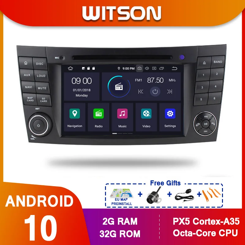 WITSON Android 10 Octa core px5 Car Dvd GPS Player FOR MERCEDES-BENZ E CLASS W211 Car Audio System Multimedia CAR GPS NAVIGATIO
WITSON Android 10 Octa core px5 Car Dvd GPS Player FOR MERCEDES-BENZ E CLASS W211 Car Audio System Multimedia CAR GPS NAVIGATIO