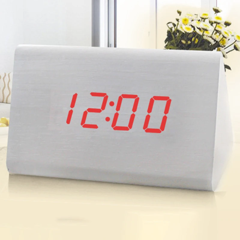 Wood Alarm Clock Led Voice Control Digital Modern Despertador Voicecontrolclock Digitalalarmclock Bamboo Red Light
Wood Alarm Clock Led Voice Control Digital Modern Despertador Voicecontrolclock Digitalalarmclock Bamboo Red Light