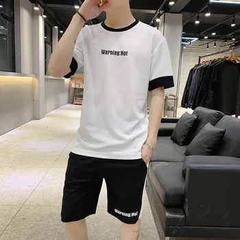 2020 Fashion Men's Casual Sets White Red Black Loose Comfortable Men Short-sleeved T-shirt and Shorts Size S M L XL XXXL 4XL 
2020 Fashion Men's Casual Sets White Red Black Loose Comfortable Men Short-sleeved T-shirt and Shorts Size S M L XL XXXL 4XL