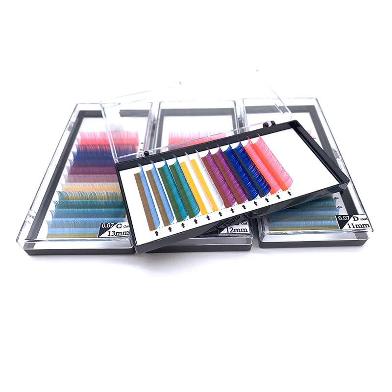 6 Colors Mixed Classic Eyelash Extension Mix Colored Individual Lashes Rainbow Mink Lash Extensions
6 Colors Mixed Classic Eyelash Extension Mix Colored Individual Lashes Rainbow Mink Lash Extensions