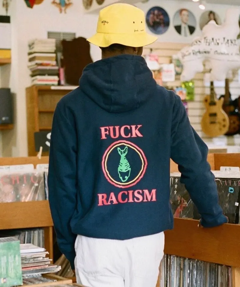 

19SS NOAH Hoodie Fishbone FuXX Racism high quality NOAH Sweatshirts Streetwear Kanye West Hip Hop NOAH Pullover hoodie men