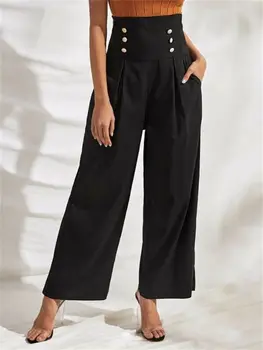 Sexy Women Hot Sale Wide Leg High Waist Casual Office OL Pants Loose Long Flared Long Trousers
Sexy Women Hot Sale Wide Leg High Waist Casual Office OL Pants Loose Long Flared Long Trousers