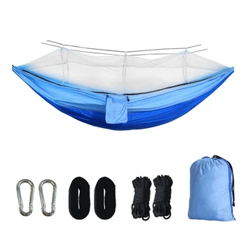 Single and Double Camping Hammock tent Quick Open Anti-mosquito Hanging Bed Outdoor Parachute Hanging Bed with Mosquito Nets
Single and Double Camping Hammock tent Quick Open Anti-mosquito Hanging Bed Outdoor Parachute Hanging Bed with Mosquito Nets