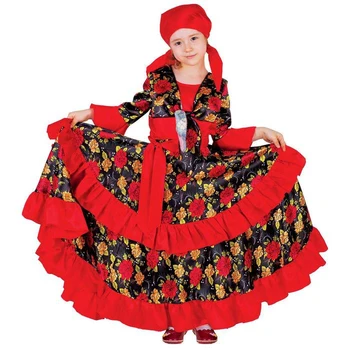 Carnival gypsy costume for a girl, red with a double ruffle along the skirt, p. 30, height 116 cm
Carnival gypsy costume for a girl, red with a double ruffle along the skirt, p. 30, height 116 cm