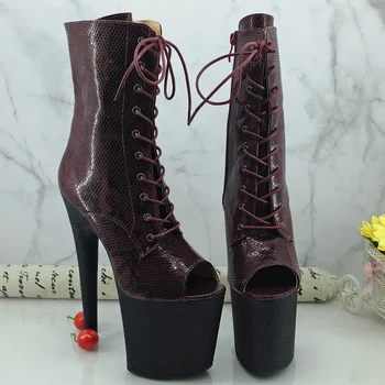 Leecabe WireRED Pole dance boot with 20CM/8inches glitter High Heel platform Boots open toe Pole Dancing boot
Leecabe WireRED Pole dance boot with 20CM/8inches glitter High Heel platform Boots open toe Pole Dancing boot