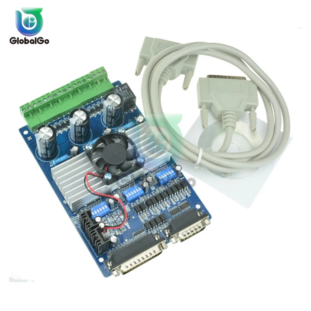 TB6560 3.5A Stepper Motor Drives CNC Stepper Motor Board Controller 3 Axis DC Motor Drive Board + CD Softwar Wire Connectors
TB6560 3.5A Stepper Motor Drives CNC Stepper Motor Board Controller 3 Axis DC Motor Drive Board + CD Softwar Wire Connectors