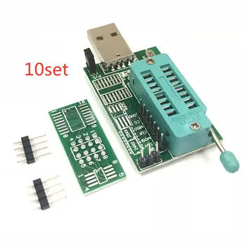 10Set/Lot Super Fast! USB 2.0 Programmer CH341A Series Support 24 EEPROM Writer 25 SPI Flash BIOS Board Module USB to TTL 5V
10Set/Lot Super Fast! USB 2.0 Programmer CH341A Series Support 24 EEPROM Writer 25 SPI Flash BIOS Board Module USB to TTL 5V