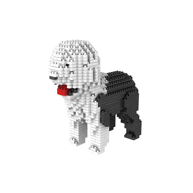 Новая симпатичная мультяшная модель собаки строительные блоки игрушки для