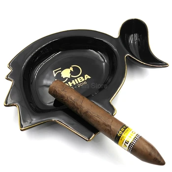 COHIBA Creative 50th Anniversary Fine Porcelain Cigar Cigarette Pipe Ashtray One Slots For Office&Home With Gift Box
COHIBA Creative 50th Anniversary Fine Porcelain Cigar Cigarette Pipe Ashtray One Slots For Office&Home With Gift Box
