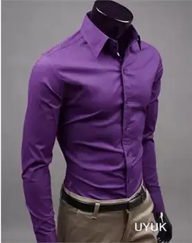 17 Colour New High-quality Goods Cotton Top-grade Pure Color Business Men Long Sleeve Shirt / Slim Men's Fashion Casual Shirts
17 Colour New High-quality Goods Cotton Top-grade Pure Color Business Men Long Sleeve Shirt / Slim Men's Fashion Casual Shirts