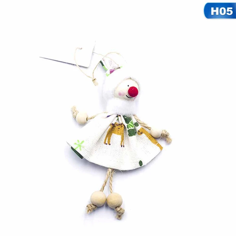 christmas tree decoration ski dolls mini snowman