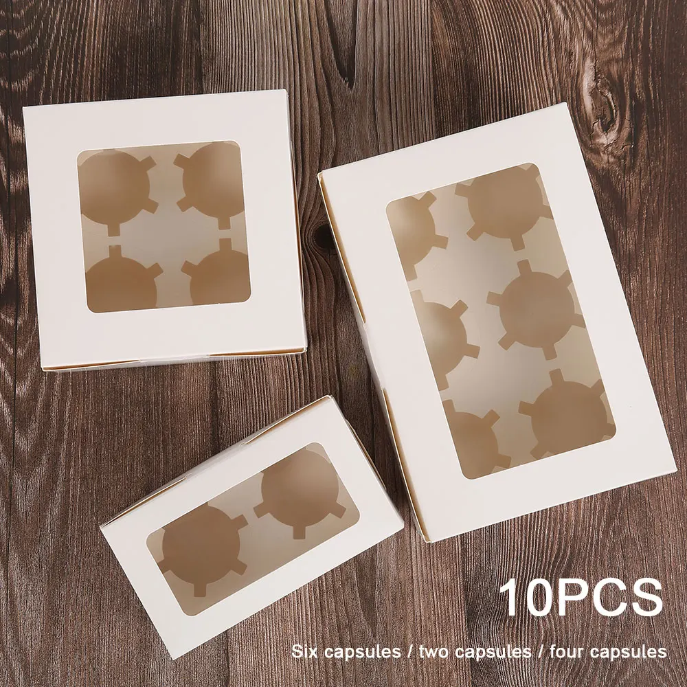 10Pcs Clear Windowed Cupcake Boxes with Removable Tray for 2/4/6 Cups Cake for Party Christmas Food Kitchen Accessories
10Pcs Clear Windowed Cupcake Boxes with Removable Tray for 2/4/6 Cups Cake for Party Christmas Food Kitchen Accessories