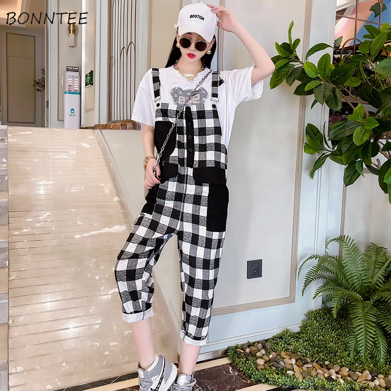 Jumpsuits Women Single Breasted New Designer High-waist Ankle Length Students All-match Modern Streetwear Cool Lady Casual Femme
Jumpsuits Women Single Breasted New Designer High-waist Ankle Length Students All-match Modern Streetwear Cool Lady Casual Femme