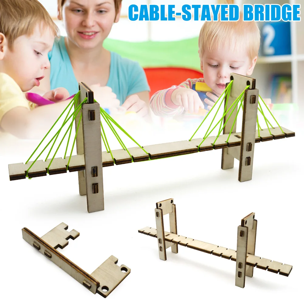 Hot Sale DIY Wooden Cable-stayed Bridge Model Science Experiment Children DIY Assembly Educational Toy
Hot Sale DIY Wooden Cable-stayed Bridge Model Science Experiment Children DIY Assembly Educational Toy