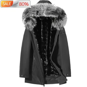 Parka Homme Real Mink Liner Parkas Winter Jacket Men Fox Fur Collar Long Coat Plus Size 4xl Winterjas Heren ND1270
Parka Homme Real Mink Liner Parkas Winter Jacket Men Fox Fur Collar Long Coat Plus Size 4xl Winterjas Heren ND1270