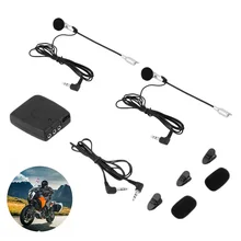 Universal Black Headset Helmet 2 Way Intercom MP3 Communication System Interphone 3.5MM Plug With MIC For Motorcycle intercomuni
Universal Black Headset Helmet 2 Way Intercom MP3 Communication System Interphone 3.5MM Plug With MIC For Motorcycle intercomuni