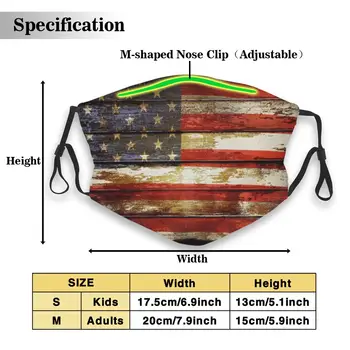 Reusable Safety Mouth Masks with Replaceable Filter American Flag Wooden Printed Adjust Earloop(One Mask + 2 Filters)
Reusable Safety Mouth Masks with Replaceable Filter American Flag Wooden Printed Adjust Earloop(One Mask + 2 Filters)