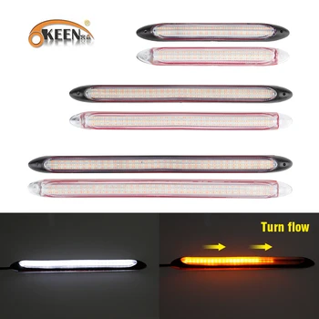 OKEEN Universal DRL Scan White Light LED Daytime Running Light Sequential Flow Yellow Turn Signal Day Light Waterproof Headlight
OKEEN Universal DRL Scan White Light LED Daytime Running Light Sequential Flow Yellow Turn Signal Day Light Waterproof Headlight