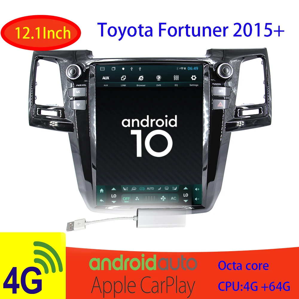 Автомагнитола Tesla для Toyota Fortuner AN50 AN60 Hilux Revo Vigo 2007-2015, автомобильное радио, мультимедийный видеоплеер, навигация GPS, Android 10
Автомагнитола Tesla для Toyota Fortuner AN50 AN60 Hilux Revo Vigo 2007-2015, автомобильное радио, мультимедийный видеоплеер, навигация GPS, Android 10