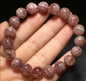 Natural Super Seven 7 Crystal Strawberry Quartz Stone Bracelet 
Natural Super Seven 7 Crystal Strawberry Quartz Stone Bracelet