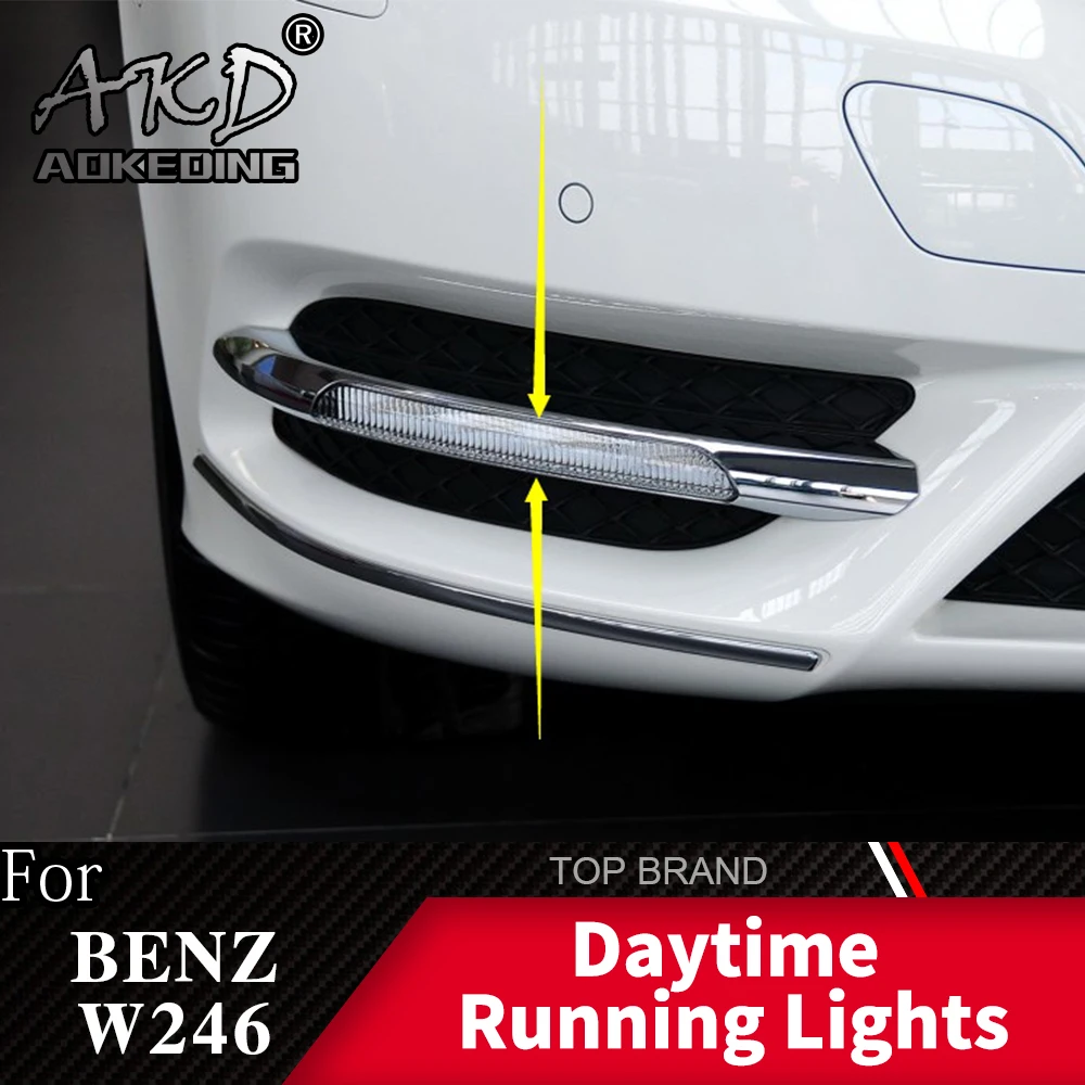 AKD 2PCS LED Daytime Running Light for Benz B180 200 W246 2011-2014 Yellow Turn Signal Function 12V Car DRL Fog Lamp Decoration
AKD 2PCS LED Daytime Running Light for Benz B180 200 W246 2011-2014 Yellow Turn Signal Function 12V Car DRL Fog Lamp Decoration