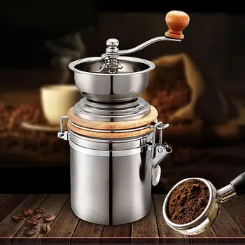 Coffee Bean Grinder Mills Machine Stainless Steel Container Manual Hand Conical Burr Grinder Pepper Spice Mills Kitchen Tool
Coffee Bean Grinder Mills Machine Stainless Steel Container Manual Hand Conical Burr Grinder Pepper Spice Mills Kitchen Tool