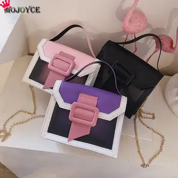 2020 Transparent PVC Hit Color Shoulder Handbag Women PU Leather Chain Small Purse Messenger Bag Female Jelly Bags Purse
2020 Transparent PVC Hit Color Shoulder Handbag Women PU Leather Chain Small Purse Messenger Bag Female Jelly Bags Purse