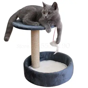 Cat stand Cat climbing stand Cat scratch board Climbing column Cat nest Cat supplies Cat tree Small sisal toys Jumping platform
Cat stand Cat climbing stand Cat scratch board Climbing column Cat nest Cat supplies Cat tree Small sisal toys Jumping platform