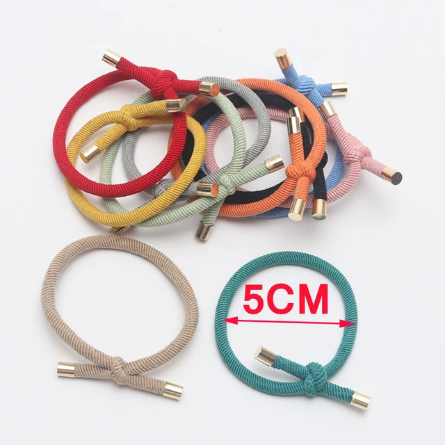 10 pièces d'élastiques à cheveux tendance pour femmes, chouchous à cheveux pour filles, plaqués or, accessoires pour cheveux, gomme à cheveux/cravate/support 2