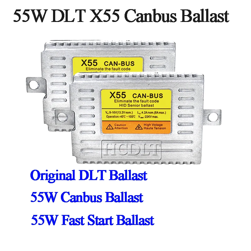 HCDLT AC 55W Xenon Canbus HID Ballast DLT X55 Digital Block Ignition Silm Ballast For Car Xenon Bulb Kit H1 H3 H7 H11 9005 9006 (1)