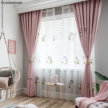 Kids Curtain Pink Cartoon Mouse Embroidered Curtain for Child Bedroom Blackout Cortinas for Baby Girl Living Room Window Curtain
Kids Curtain Pink Cartoon Mouse Embroidered Curtain for Child Bedroom Blackout Cortinas for Baby Girl Living Room Window Curtain
