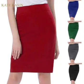 Kate Kasin Knee Length Pencil Skirt Occident Women Slim Fit Business Office Wear Skirts Solid Color Hips-Wrapped Bodycon Skirt
Kate Kasin Knee Length Pencil Skirt Occident Women Slim Fit Business Office Wear Skirts Solid Color Hips-Wrapped Bodycon Skirt