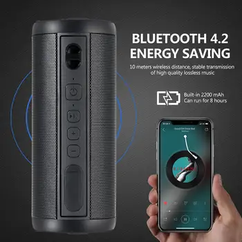 10W Bluetooth Speaker 2200mAh Portable Outdoors IP67 Waterproof Loudspeaker Wireless Speaker Bass Stereo Music Column Speakers
10W Bluetooth Speaker 2200mAh Portable Outdoors IP67 Waterproof Loudspeaker Wireless Speaker Bass Stereo Music Column Speakers