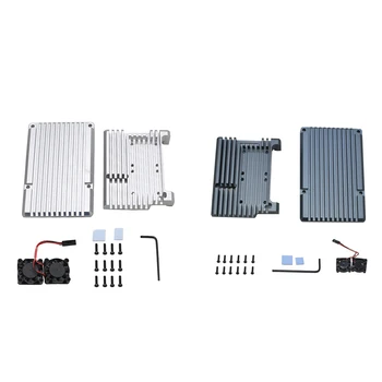 for Raspberry Pi 4 4B Aluminum Case Enclosure CNC Cover with Heatsink Cooling Dual Fan for Raspberry Pi 4 Model B
for Raspberry Pi 4 4B Aluminum Case Enclosure CNC Cover with Heatsink Cooling Dual Fan for Raspberry Pi 4 Model B