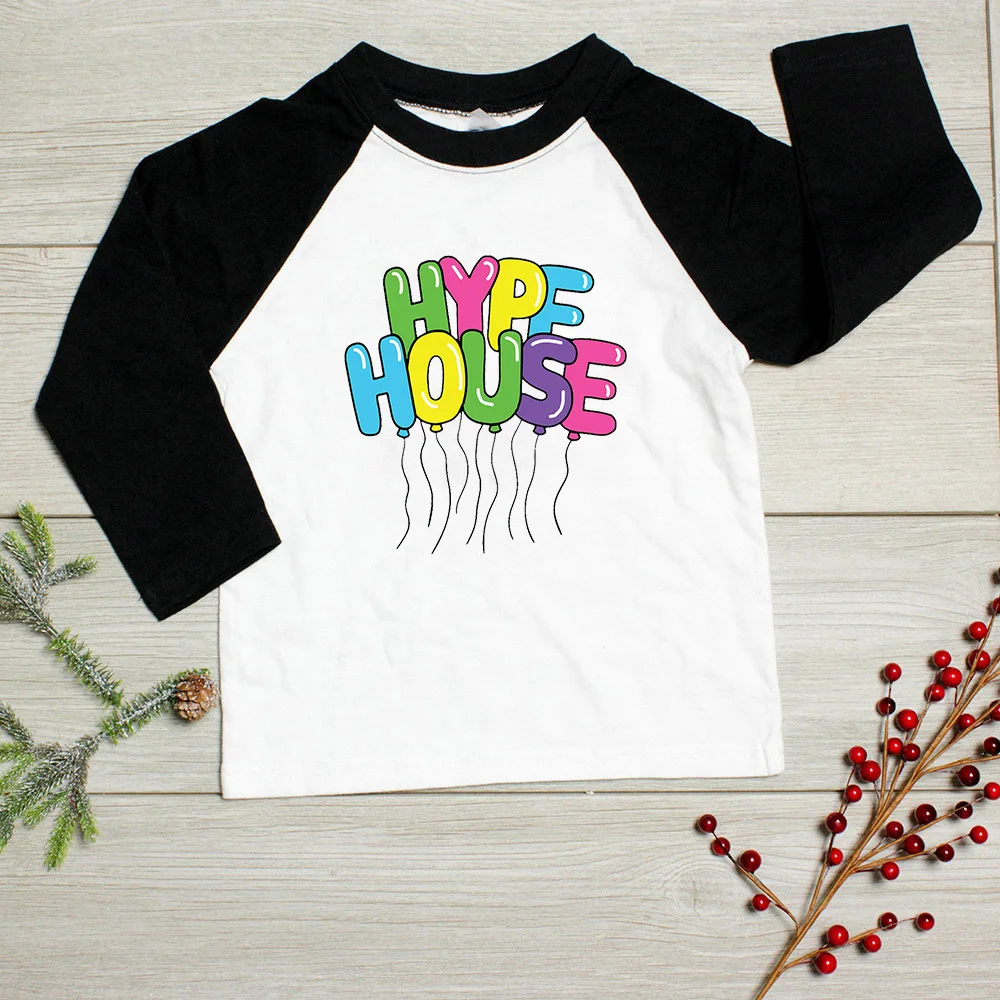 Детские футболки HYPE HOUSE для девочек с длинным рукавом Детская рубашка