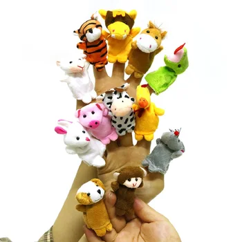 

12PCS Animal Hand Puppets Twelve Chinese Zodiac Signs Storytelling Props Cute Plush Toys Baby Favor Soft Hand Puppet Cloth Dolls