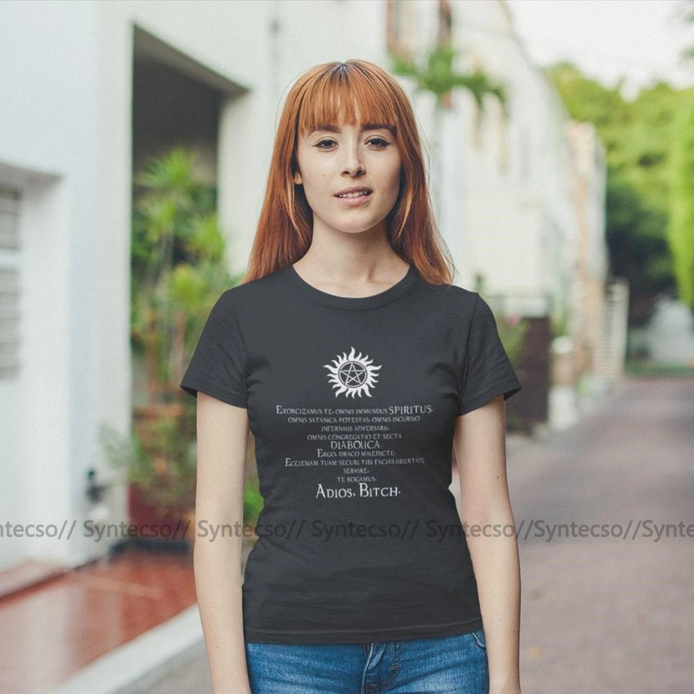 Pentagram T-Shirt Supernatural Adios Bitch Exorcism T Shirt Large Casual Women tshirt Cotton Short-Sleeve Ladies Tee Shirt
Pentagram T-Shirt Supernatural Adios Bitch Exorcism T Shirt Large Casual Women tshirt Cotton Short-Sleeve Ladies Tee Shirt