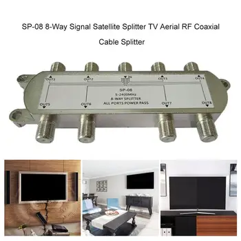 Portable SP-08 8-Way Signal Satellite Splitter TV Aerial RF Coaxial Cable Splitter Wholesale Hot New Arrival durable 
Portable SP-08 8-Way Signal Satellite Splitter TV Aerial RF Coaxial Cable Splitter Wholesale Hot New Arrival durable