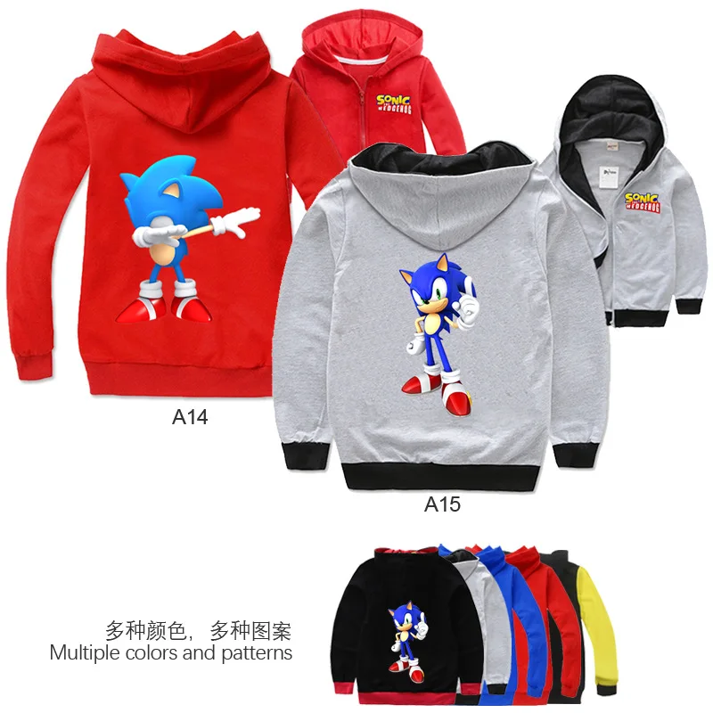2-14Y Anime Sonic The Hedgehog Jacket with Zipper Kids Sweatshirts Cartoon Baby Boys Hoodies Tops Toddler Girls Hooded Clothes
2-14Y Anime Sonic The Hedgehog Jacket with Zipper Kids Sweatshirts Cartoon Baby Boys Hoodies Tops Toddler Girls Hooded Clothes