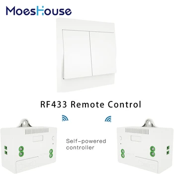 MoesHouse RF433 Wireless Switch No Battery Remote Control Wall Light Switch Self Powered No Wiring Needed Wall Panel Transmitter
MoesHouse RF433 Wireless Switch No Battery Remote Control Wall Light Switch Self Powered No Wiring Needed Wall Panel Transmitter