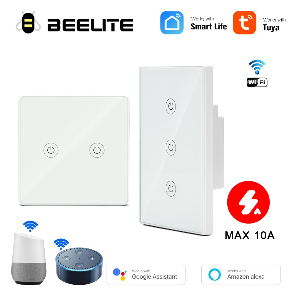 Умный светильник ель света Beelite Smart Life с поддержкой Wi-Fi ЕС США сенсорная панель со