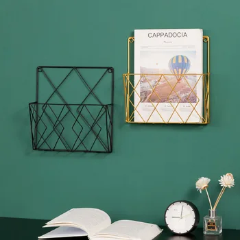 Nordic Style Wall Mount Rack Wrought iron Magazine Bookshelf Art Storage Shelf Multifunction Newspaper Display Holder Organizer
Nordic Style Wall Mount Rack Wrought iron Magazine Bookshelf Art Storage Shelf Multifunction Newspaper Display Holder Organizer