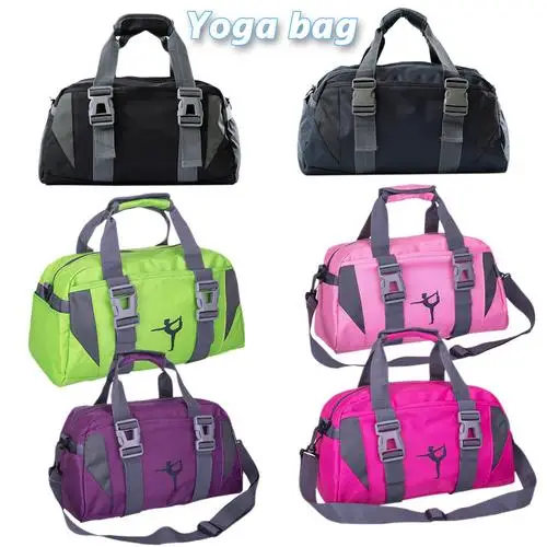 Yoga Fitness Bag Waterproof Nylon Training Shoulder Crossbody Sport Bag For Women Fitness Travel Duffel Clothes Gym Bags 
Yoga Fitness Bag Waterproof Nylon Training Shoulder Crossbody Sport Bag For Women Fitness Travel Duffel Clothes Gym Bags