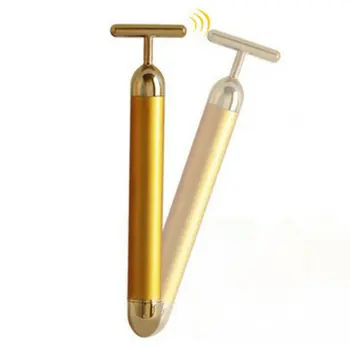 24K Energy Beauty Tool Facial Massager T Shape Facial Beauty Care Vibration Facial Beauty Massager Energy Vibrating Bar
24K Energy Beauty Tool Facial Massager T Shape Facial Beauty Care Vibration Facial Beauty Massager Energy Vibrating Bar