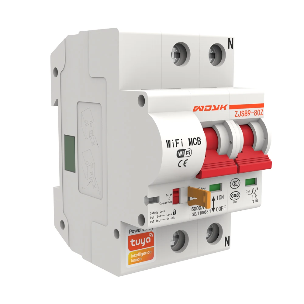 2P WiFi Intelligent Circuit Breaker with Energy Monitoring and Meter Function Works with Alexa and Google home 100V / 220V
2P WiFi Intelligent Circuit Breaker with Energy Monitoring and Meter Function Works with Alexa and Google home 100V / 220V