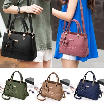 Adisputent Women Casual Vintage Handbag Crossbody PU Leather Tote Bow Shoulder Bag Feamale Flower Rose Printing Message Bags New
Adisputent Women Casual Vintage Handbag Crossbody PU Leather Tote Bow Shoulder Bag Feamale Flower Rose Printing Message Bags New