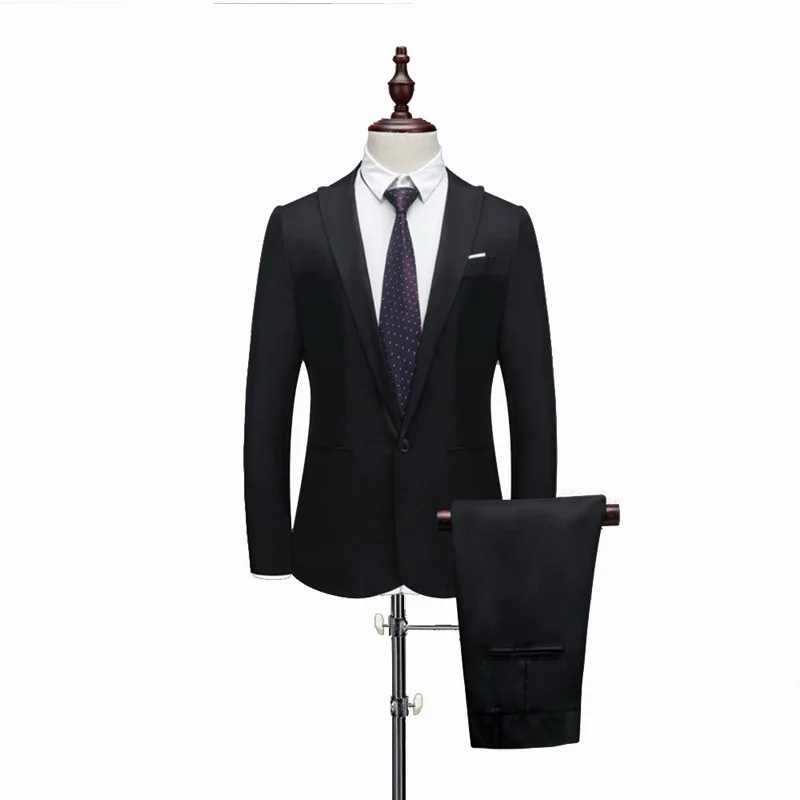 Small slim Suit Male 2019 Spring Autumn Thin Section High-end Business Suit Jacket Pants Multi-color Suits Wedding Men Blazers
Small slim Suit Male 2019 Spring Autumn Thin Section High-end Business Suit Jacket Pants Multi-color Suits Wedding Men Blazers
